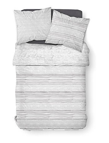 Parure de lit imprimé Uni coton SUNSHINE GEMMA