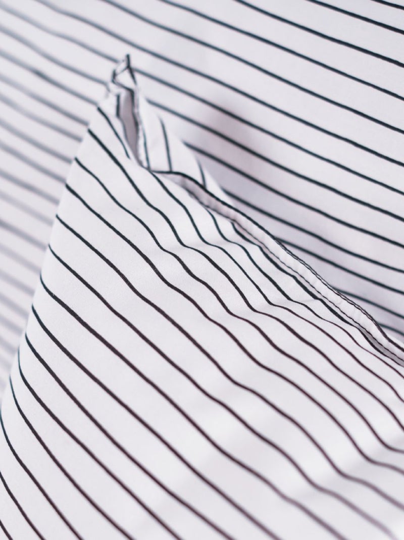 Parure de lit imprimé Uni coton SUNSHINE GEMMA Blanc - Kiabi