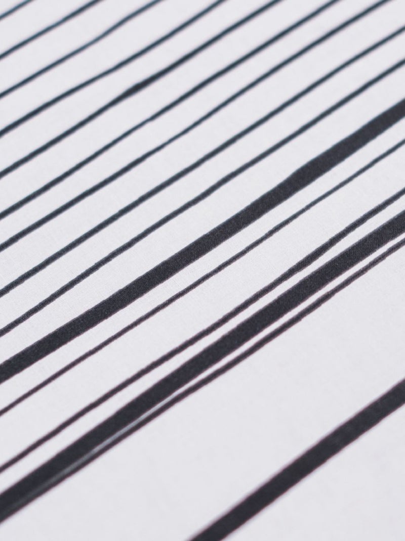 Parure de lit imprimé Uni coton SUNSHINE GEMMA Blanc - Kiabi