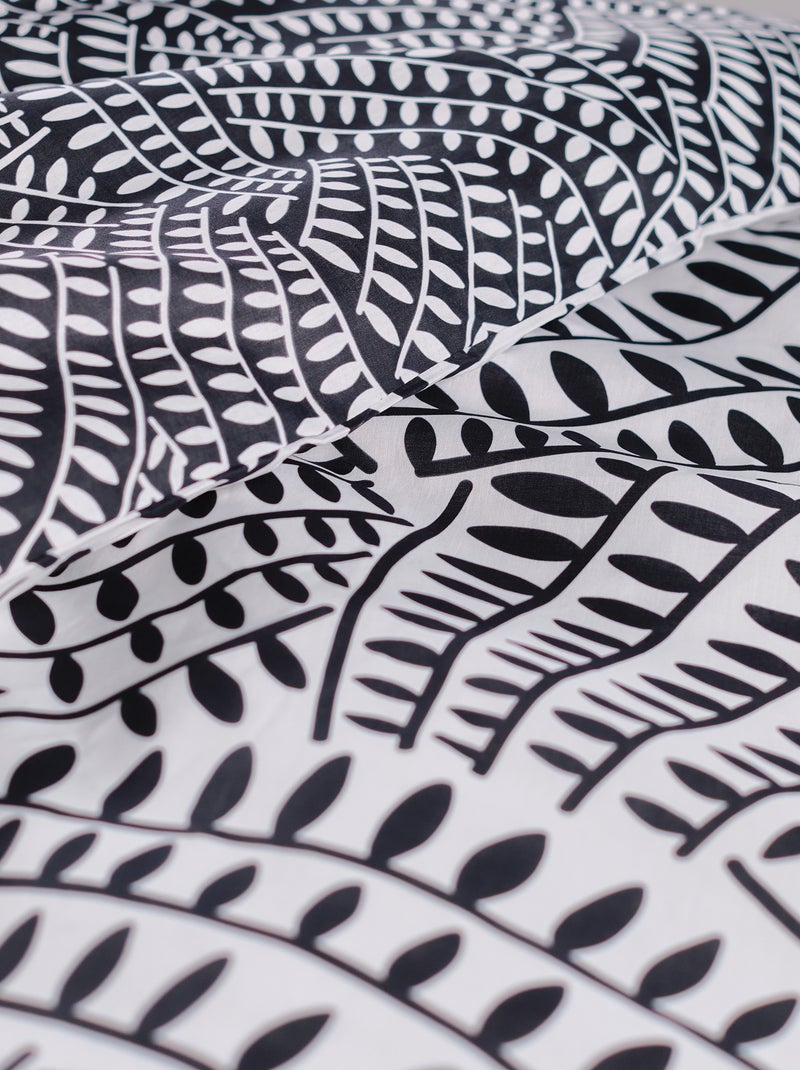 Parure de lit imprimée - 2 personnes Blanc - Kiabi