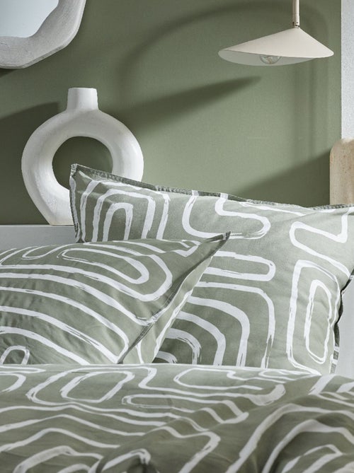 Parure de lit imprimée - 2 personnes - Kiabi