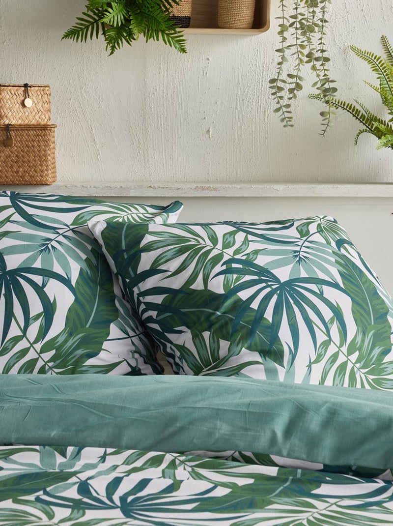 Parure de lit imprimée - 2 personnes VERT - Kiabi
