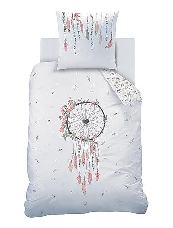 Parure de lit imprimée 100% coton, ATTRAPE COEUR