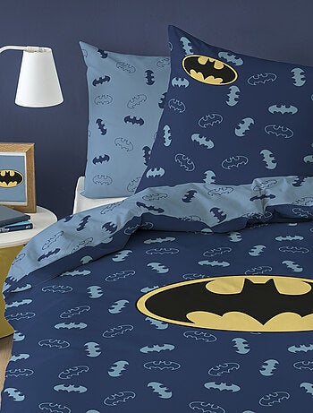 Parure de lit imprimée 100% coton, BATMAN ICONIC