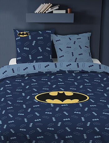 Parure de lit imprimée 100% coton, BATMAN ICONIC