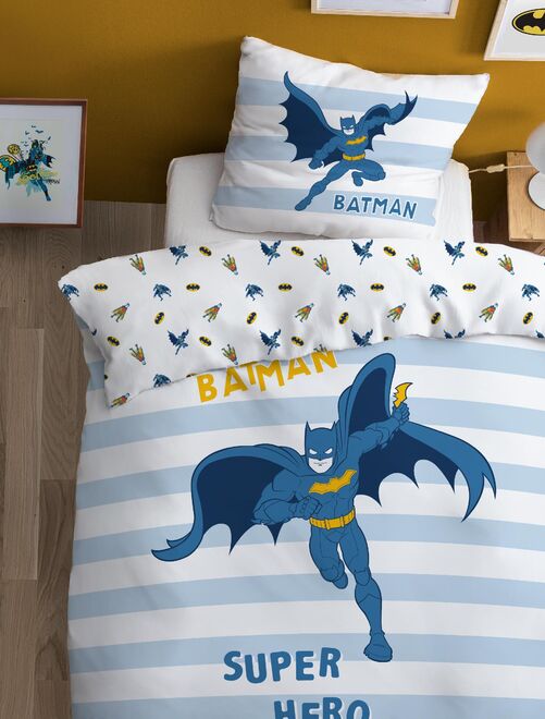 Parure de lit imprimée 100% coton, BATMAN TEAM - Kiabi