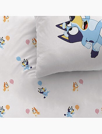 Parure de lit imprimée 100% coton, BLUEY PARTY