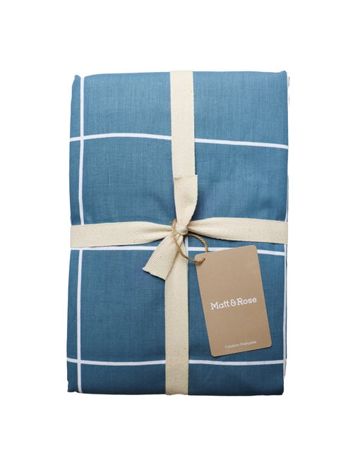 Parure de lit imprimée 100% coton, CHECKS - Kiabi