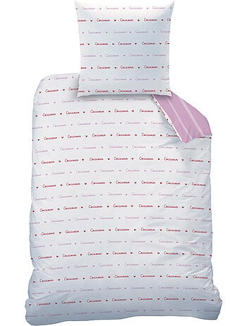 Parure de lit imprimée 100% coton, COCCI COEUR