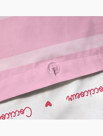 Parure de lit imprimée 100% coton, COCCI COEUR