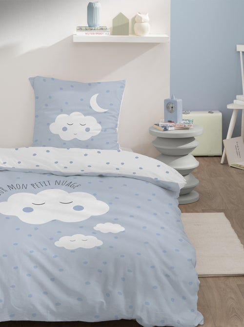 Parure de lit imprimée 100% coton, CUMULUS - Kiabi