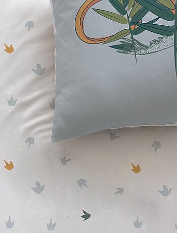Parure de lit imprimée 100% coton, DINO JUNGLE