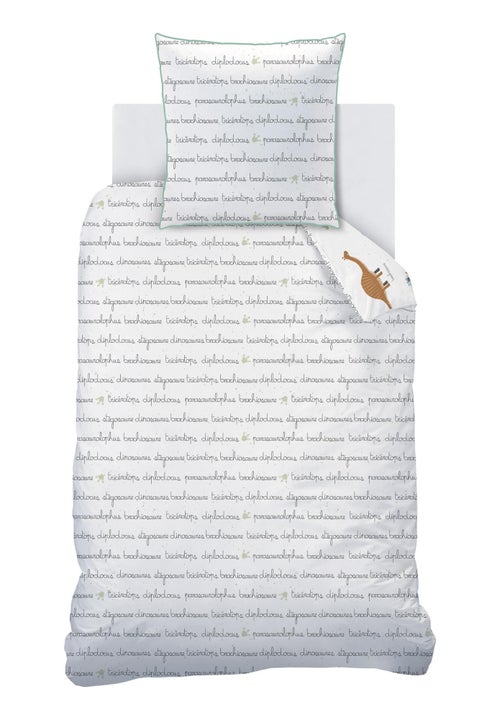 Parure de lit imprimée 100% coton, DINOS - Kiabi