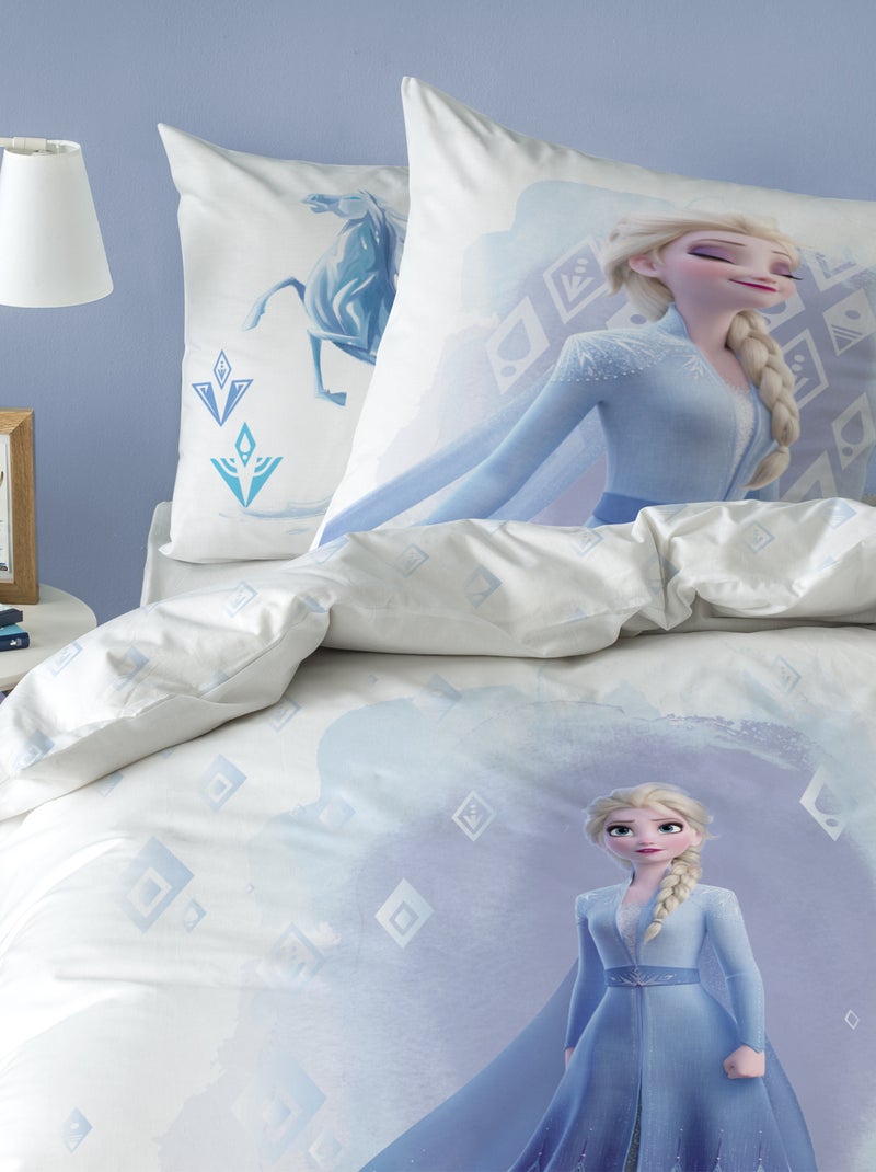 Parure de lit imprimée 100% Coton, DISNEY HOME FROZEN 2 ELEMENT Blanc - Kiabi