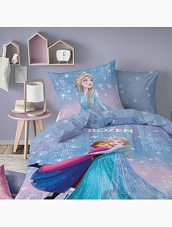 Parure de lit imprimée 100% Coton, DISNEY HOME FROZEN FROZENIA