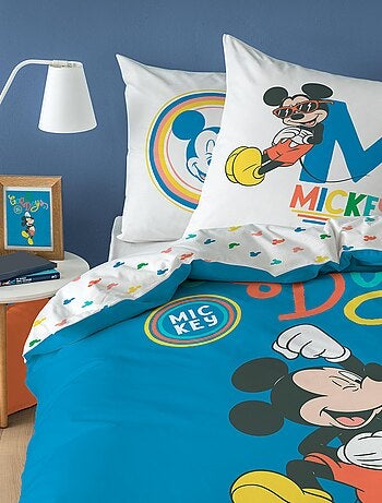 Parure de lit imprimée 100% coton, DISNEY HOME MICKEY GOOD DAYS