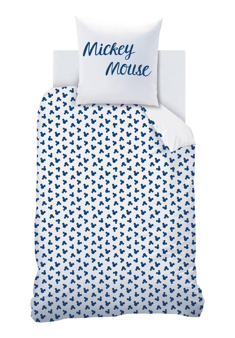 Parure de lit imprimée 100% coton, DISNEY HOME MICKEY SAIL Bleu - Kiabi