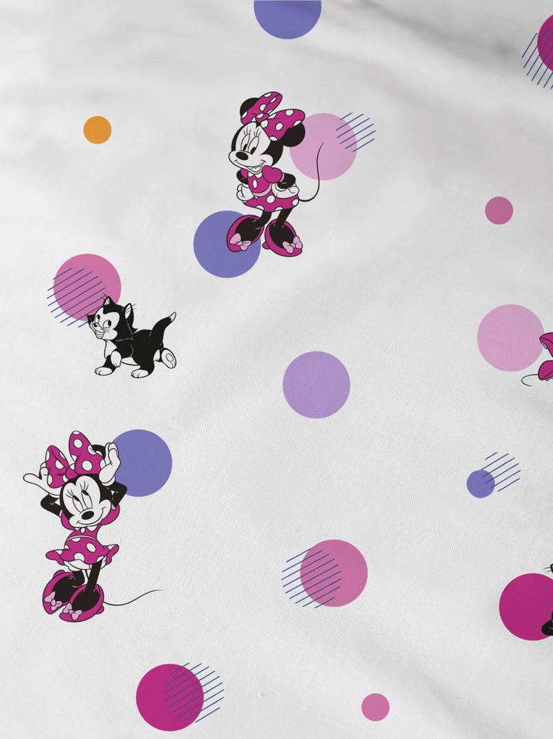 Parure de lit imprimée 100% Coton, DISNEY HOME MINNIE JOLIE Rose - Kiabi