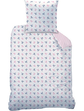 Parure de lit imprimée 100% coton, disney home stitch amour