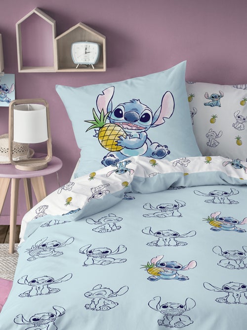 Parure de lit imprimée 100% coton, DISNEY HOME STITCH ANANAS - Kiabi