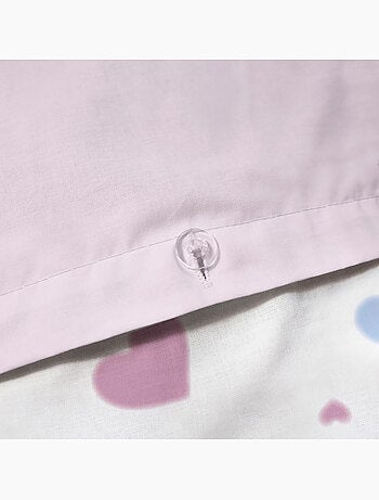Parure de lit imprimée 100% Coton, DISNEY HOME STITCH BISOUS