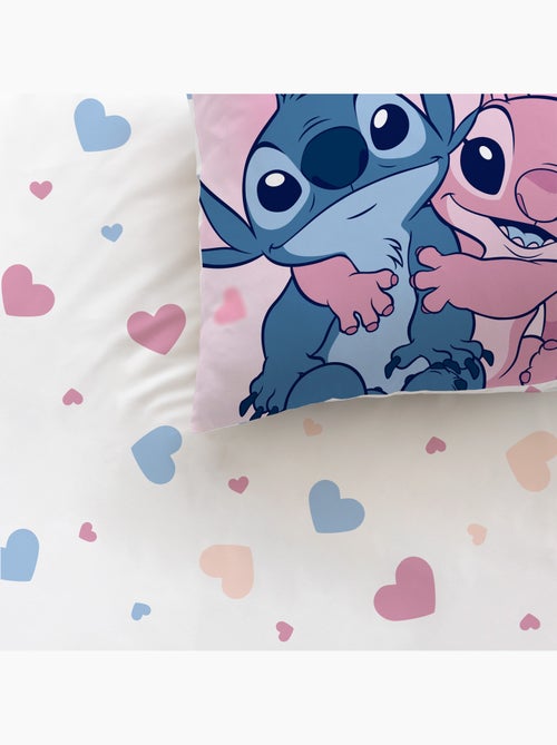 Parure de lit imprimée 100% Coton, DISNEY HOME STITCH BISOUS - Kiabi