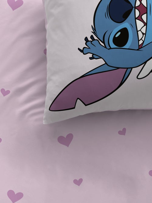 Parure de lit imprimée 100% Coton, DISNEY HOME STITCH CUPIDON - Kiabi