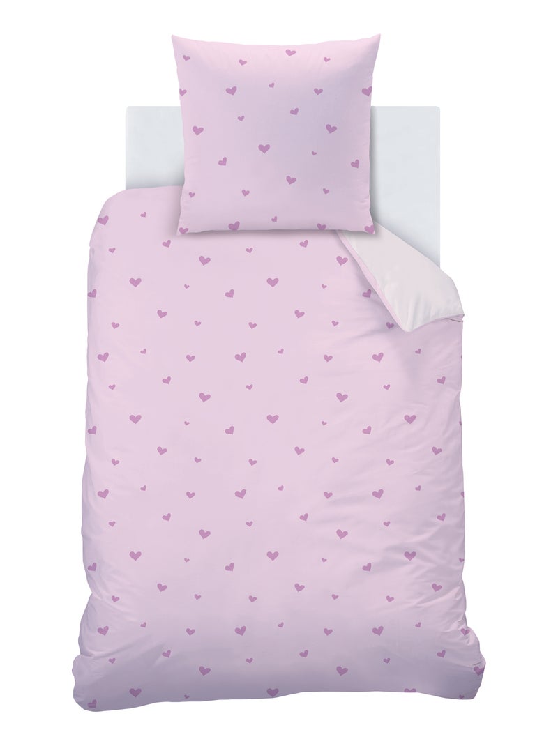 Parure de lit imprimée 100% Coton, DISNEY HOME STITCH CUPIDON Rose - Kiabi