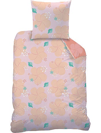 Parure de lit imprimée 100% coton, DISNEY HOME VAIANA FLEUR