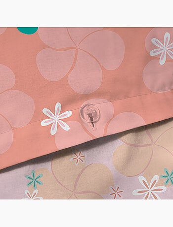 Parure de lit imprimée 100% coton, DISNEY HOME VAIANA FLEUR