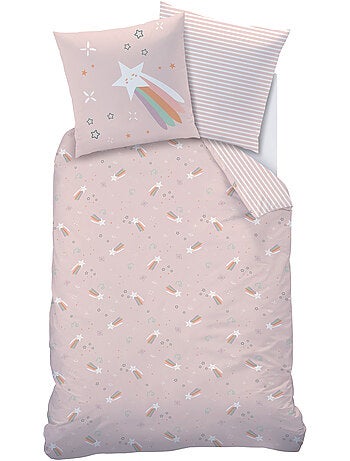 Parure de lit imprimée 100% coton, ETOILE FILANTE
