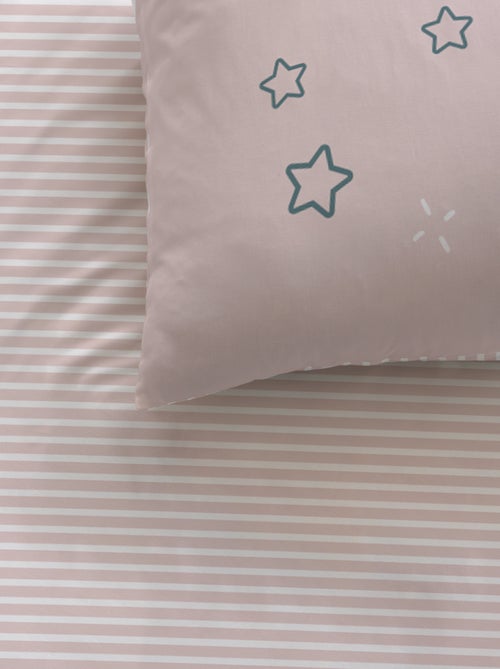 Parure de lit imprimée 100% coton, ETOILE FILANTE - Kiabi