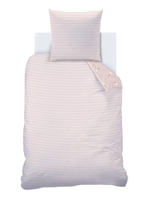 Parure de lit imprimée 100% coton, ETOILE FILANTE - Kiabi
