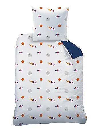 Parure de lit imprimée 100% coton, EXPLORE SPACE