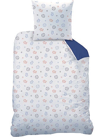 Parure de lit imprimée 100% Coton, FFF CAMPUS