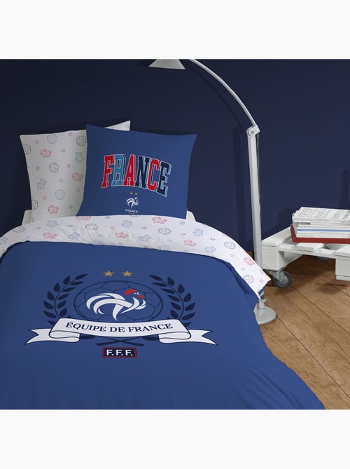 Parure de lit imprimée 100% Coton, FFF CAMPUS - Kiabi