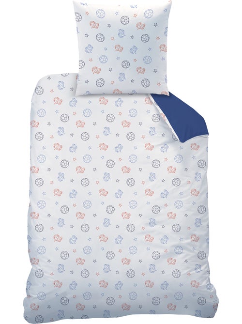 Parure de lit imprimée 100% Coton, FFF CAMPUS - Kiabi