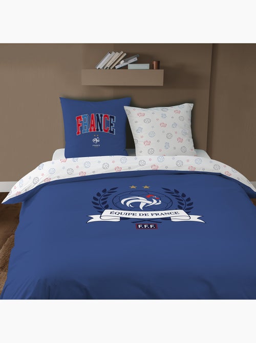 Parure de lit imprimée 100% Coton, FFF CAMPUS - Kiabi