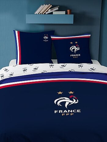 Parure de lit imprimée 100% coton, FFF DRAPEAU