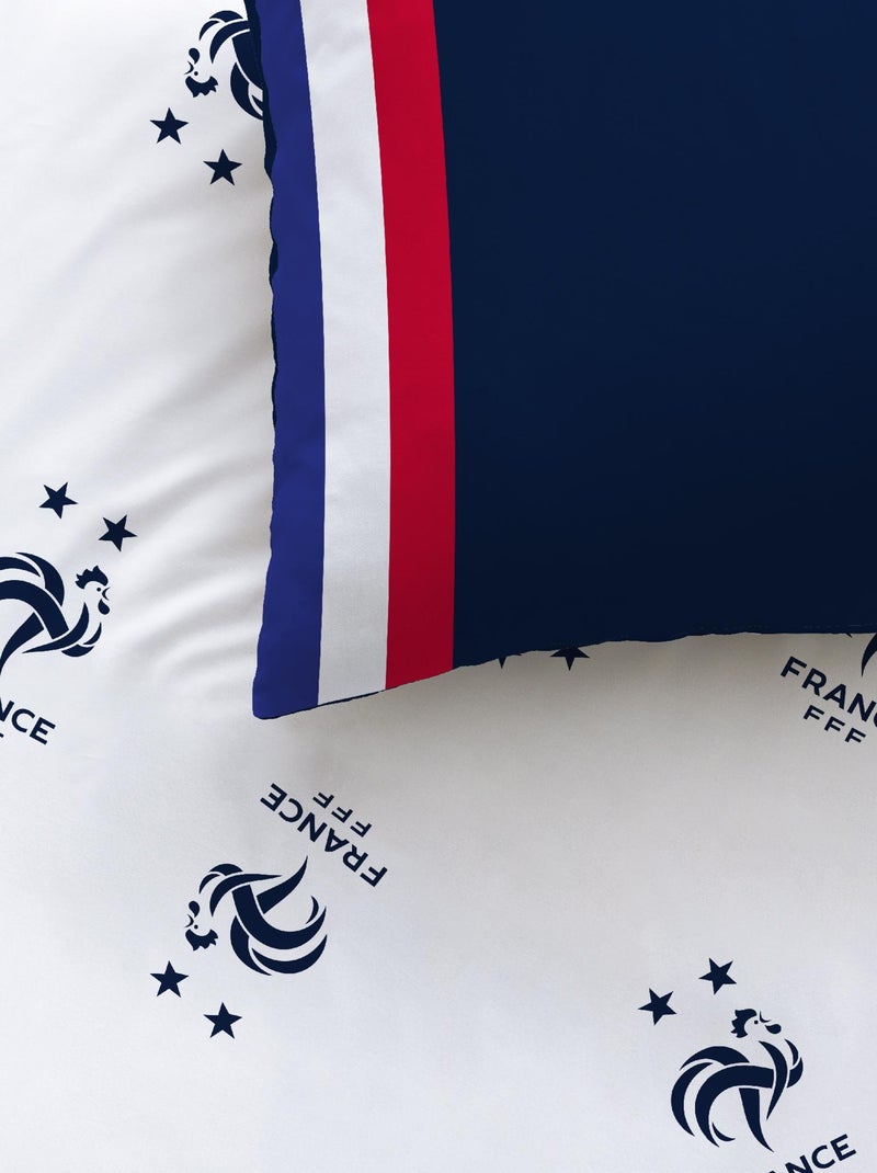 Parure de lit imprimée 100% coton, FFF DRAPEAU Bleu marine - Kiabi