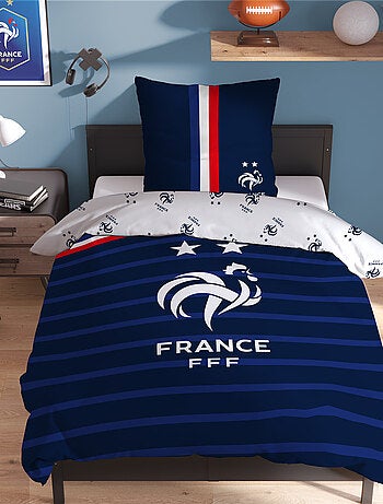 Parure de lit imprimée 100% Coton, FFF RAYURES
