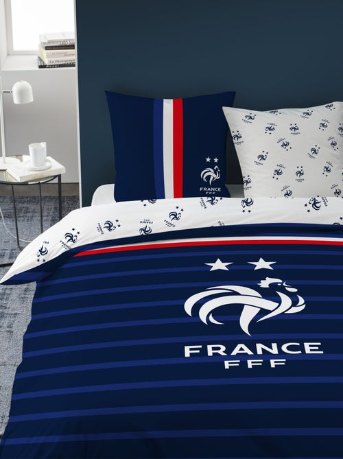 Parure de lit imprimée 100% Coton, FFF RAYURES - Kiabi