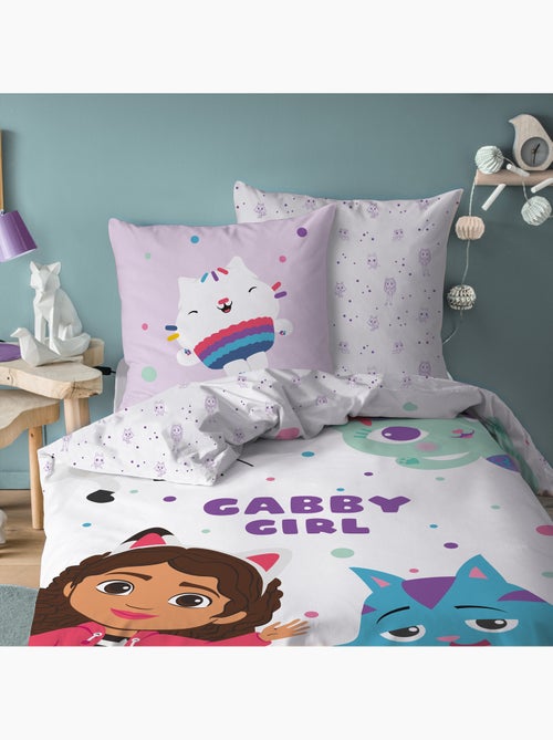Parure de lit imprimée 100% coton, GABBY ET LA MAISON MAGIQUE FUNNY - Kiabi