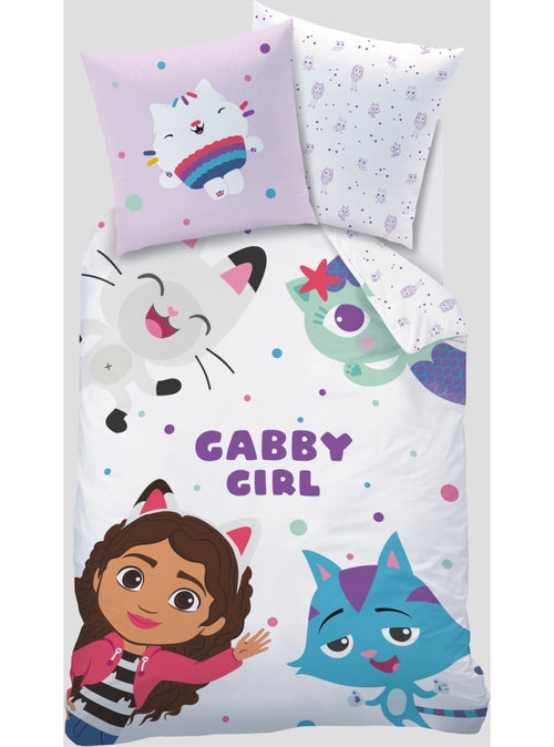 Parure de lit imprimée 100% coton, GABBY ET LA MAISON MAGIQUE FUNNY - Kiabi