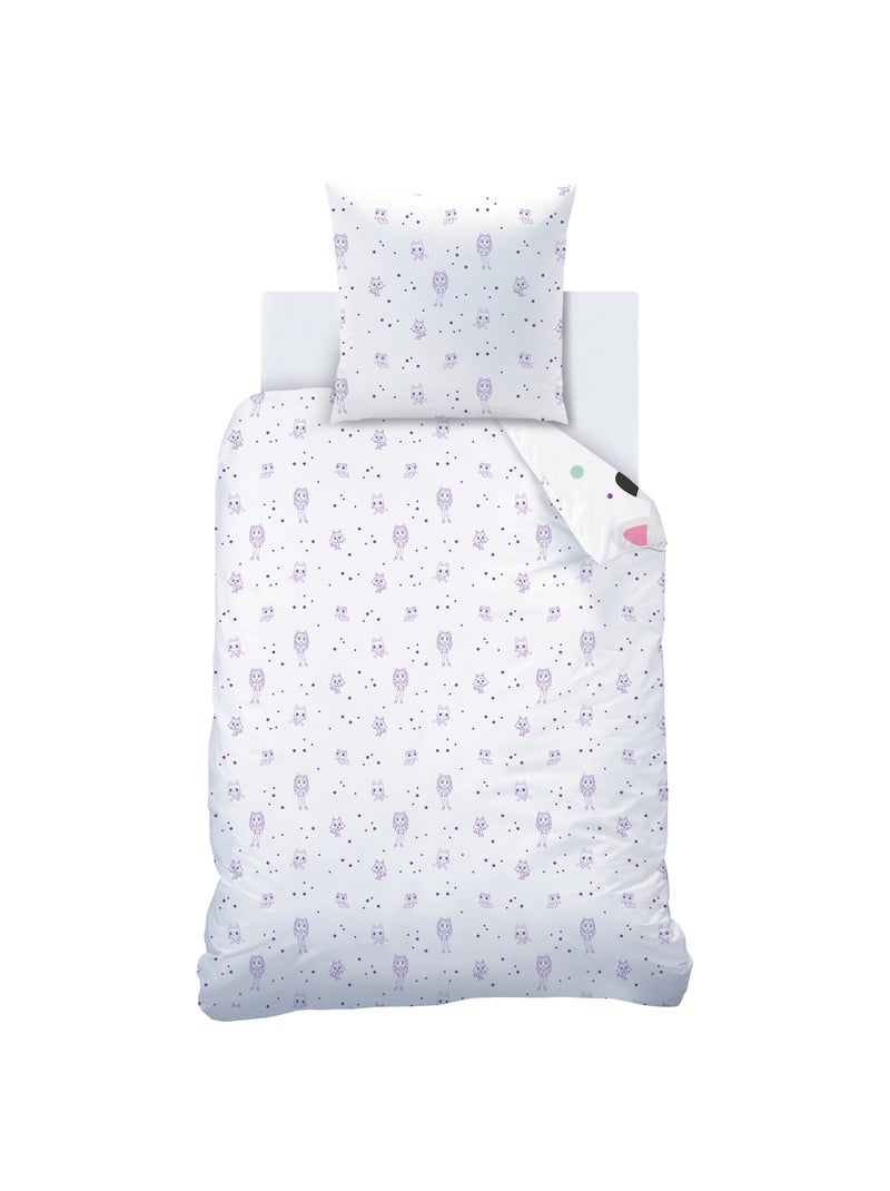 Parure de lit imprimée 100% coton, GABBY ET LA MAISON MAGIQUE FUNNY Blanc - Kiabi