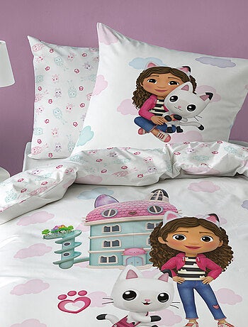 Parure de lit imprimée 100% coton, GABBY ET LA MAISON MAGIQUE WORLD