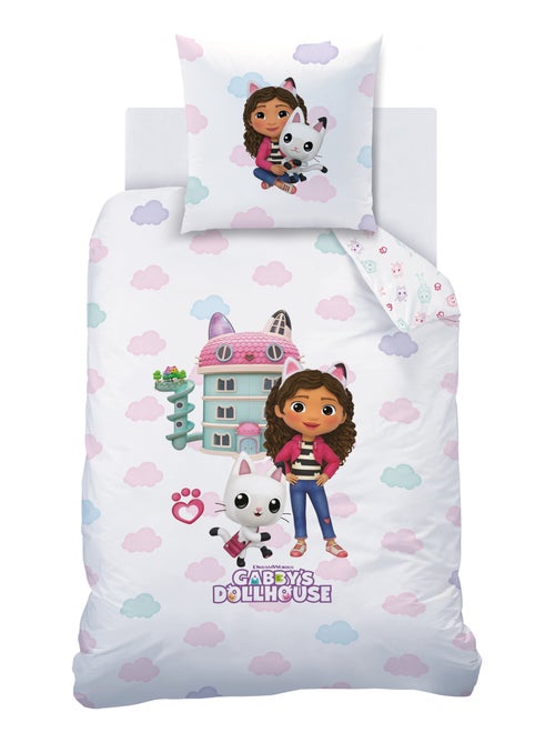 Parure de lit imprimée 100% coton, GABBY ET LA MAISON MAGIQUE WORLD - Kiabi