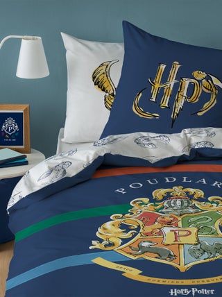 Parure de lit imprimée 100% coton, HARRY POTTER COLORS