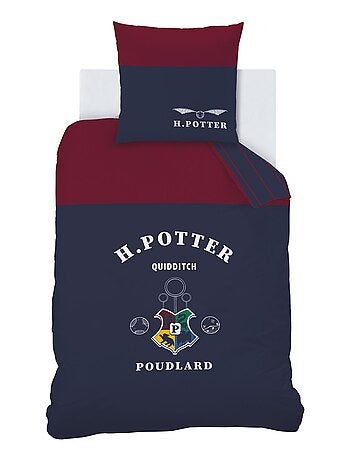 Parure de lit imprimée 100% coton, HARRY POTTER STRIPE