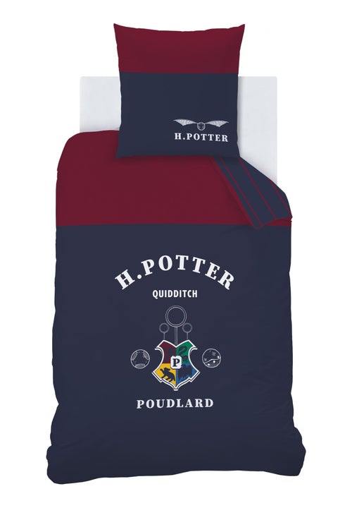 Parure de lit imprimée 100% coton, HARRY POTTER STRIPE - Kiabi